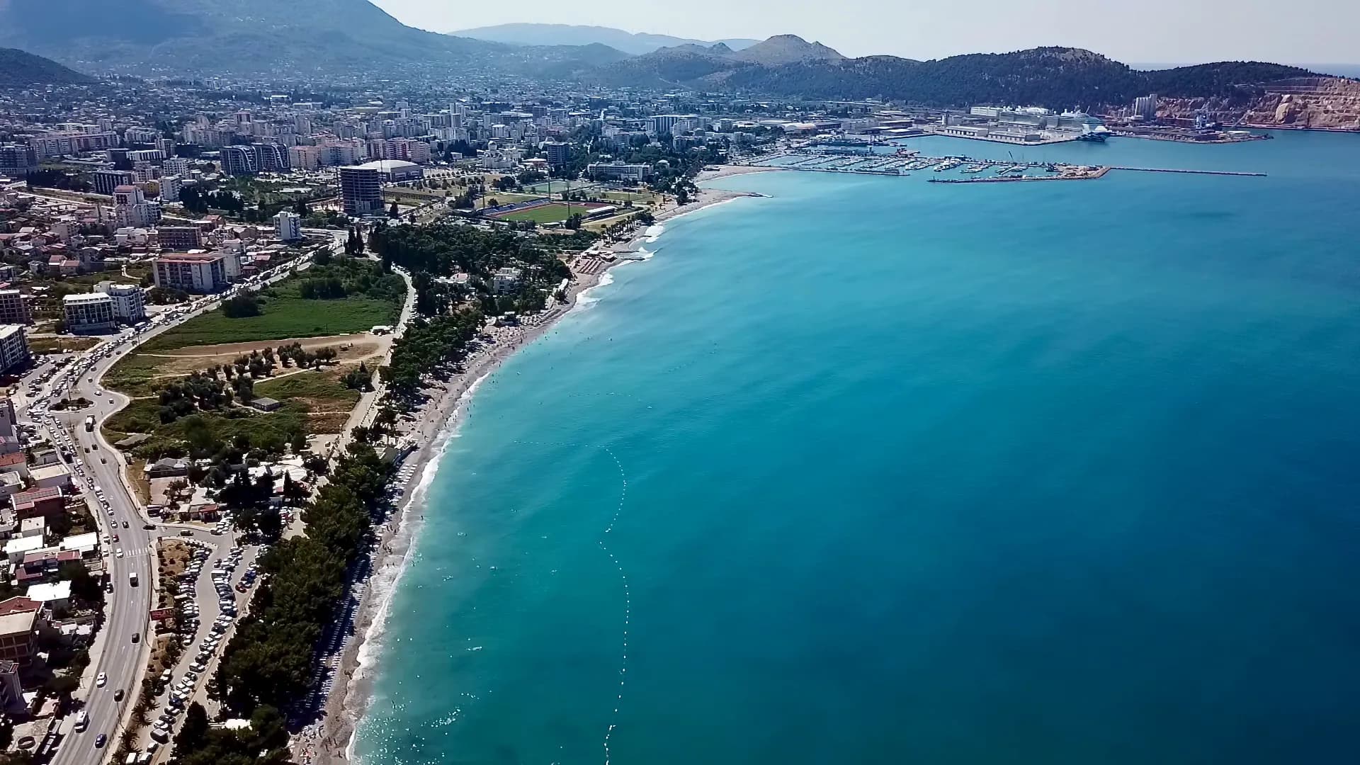 Bar, Montenegro — from the air