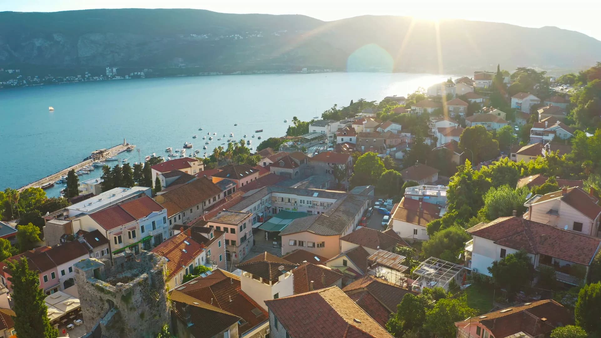 Herceg Novi, Montenegro — from the air