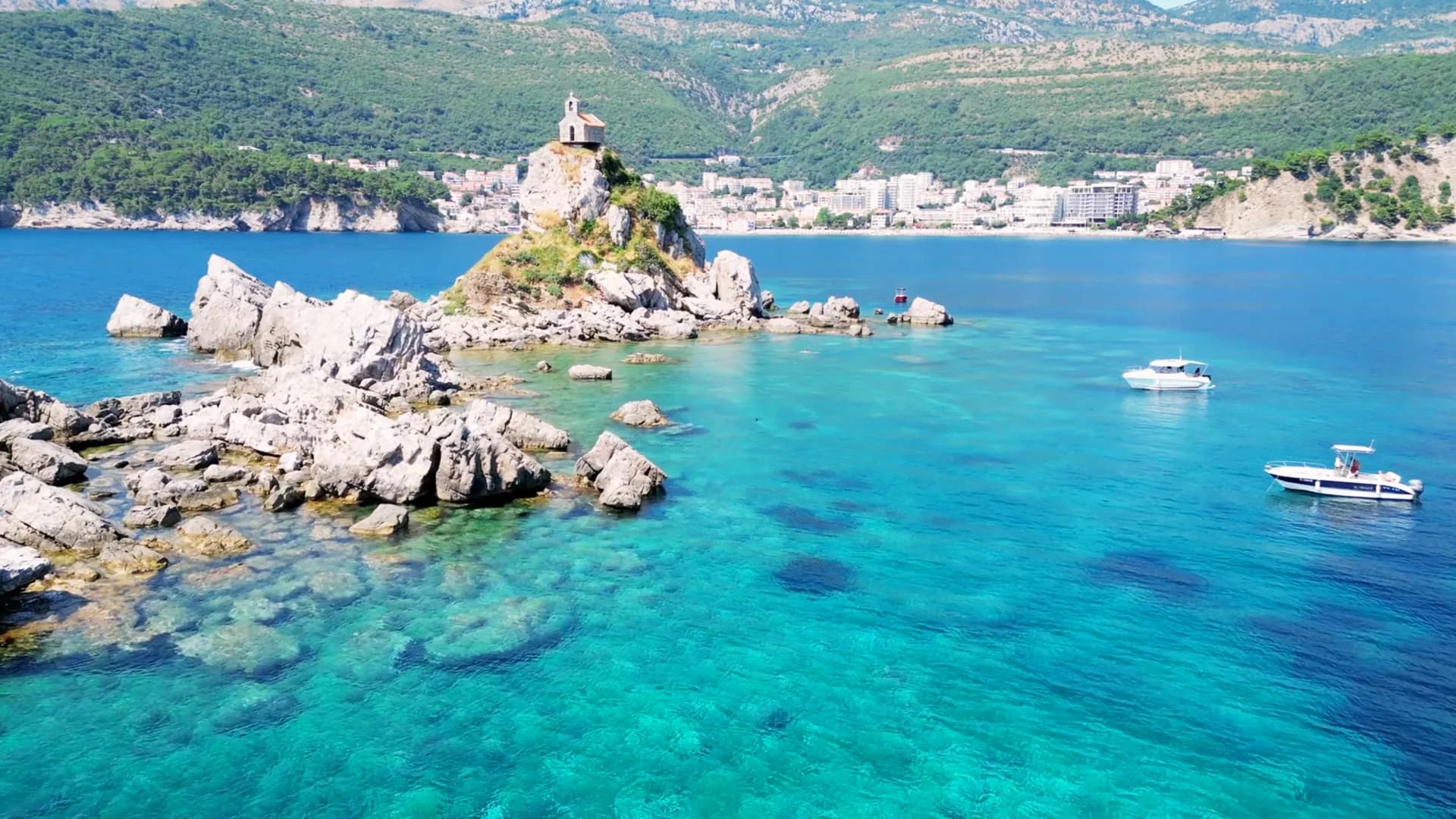 Petrovac, Montenegro — from the air