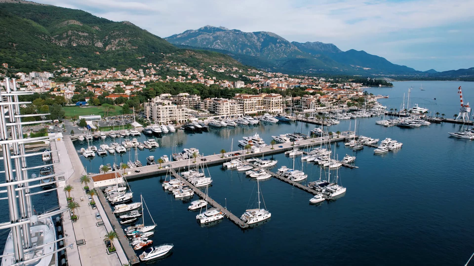 Tivat, Montenegro — from the air