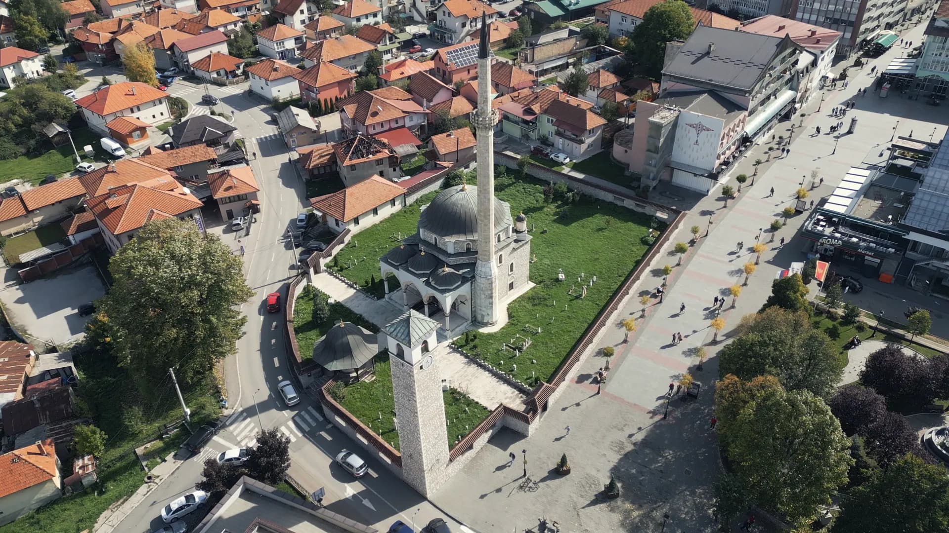 Pljevlja, Montenegro — from the air