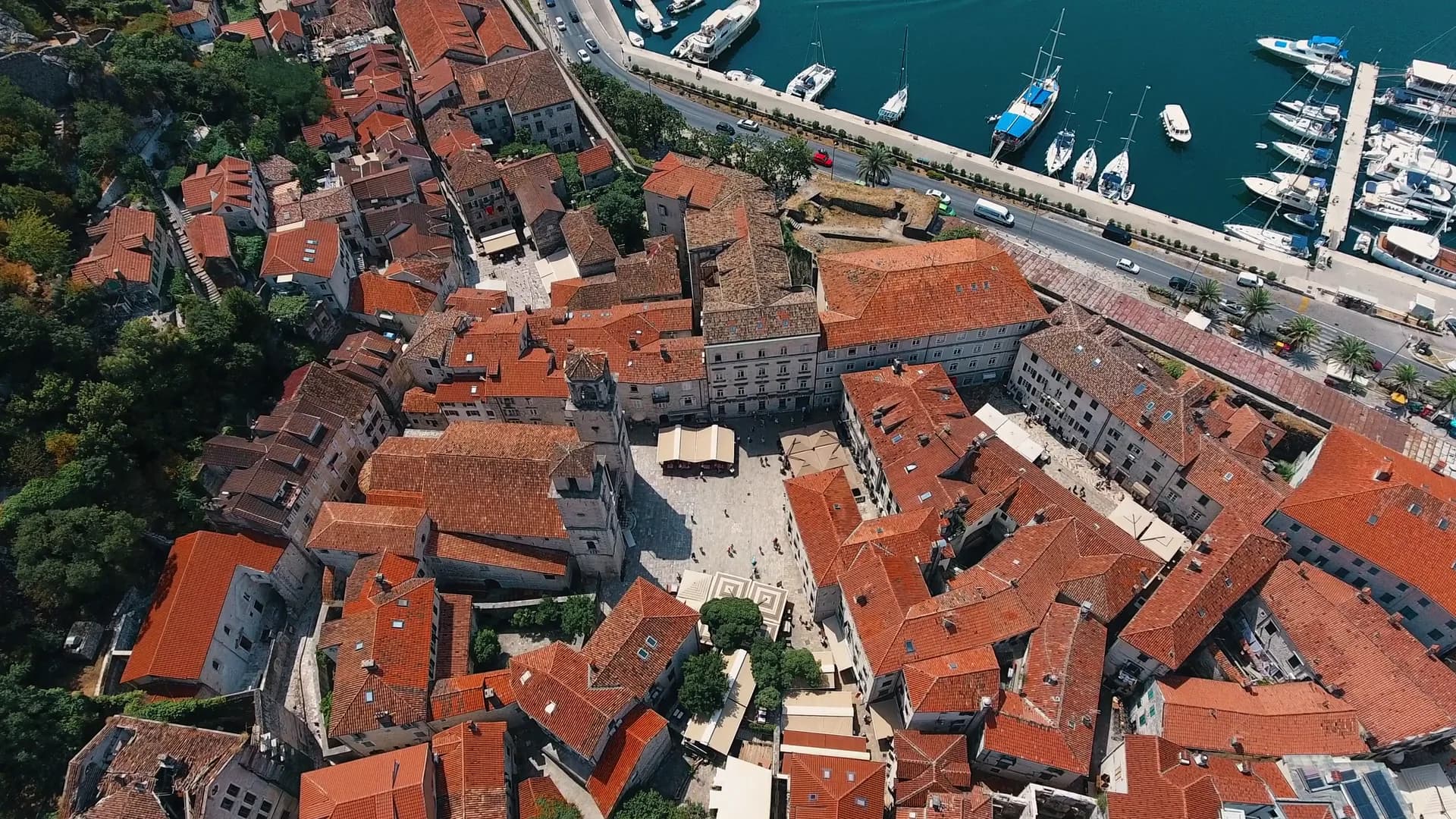 Kotor, Montenegro — from the air
